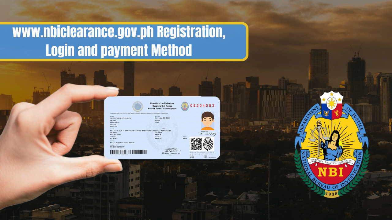 www.nbiclearance.gov.ph Registration, Login and payment Method